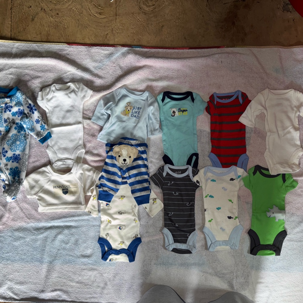 Assorted Baby Onesies and clothes Set